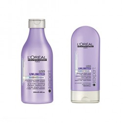 Loreal Serie Expert Liss Unlimited Shampoo 8.45 Oz And Conditioner 5 Oz
