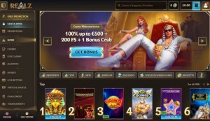 Che cosa otterrai con Realz Casino?