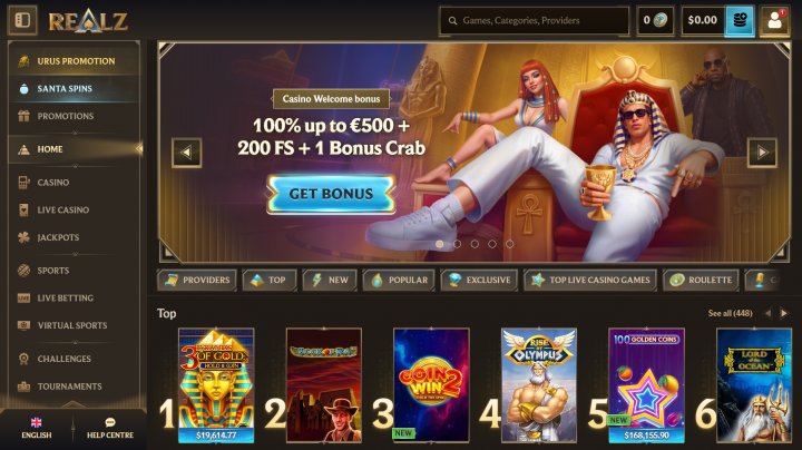 Che cosa otterrai con Realz Casino?