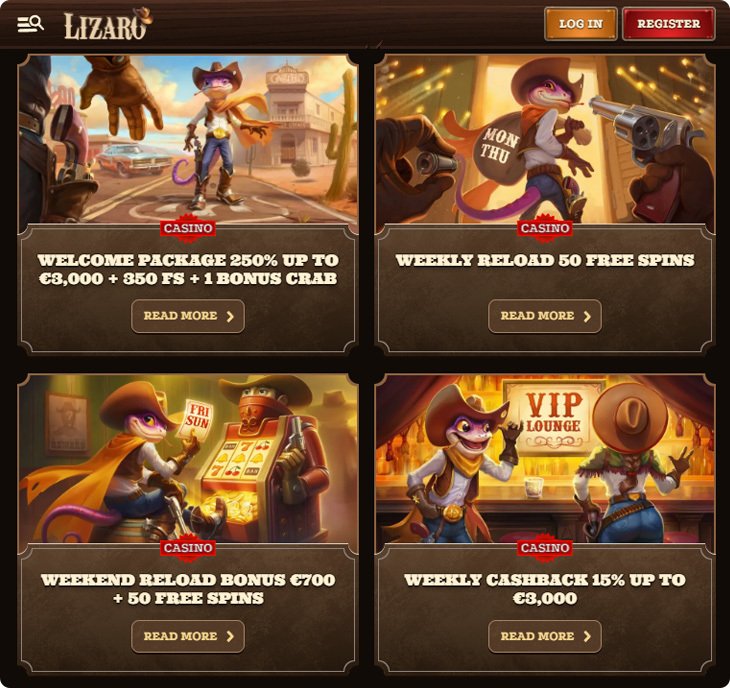 Explore lizaro online casino